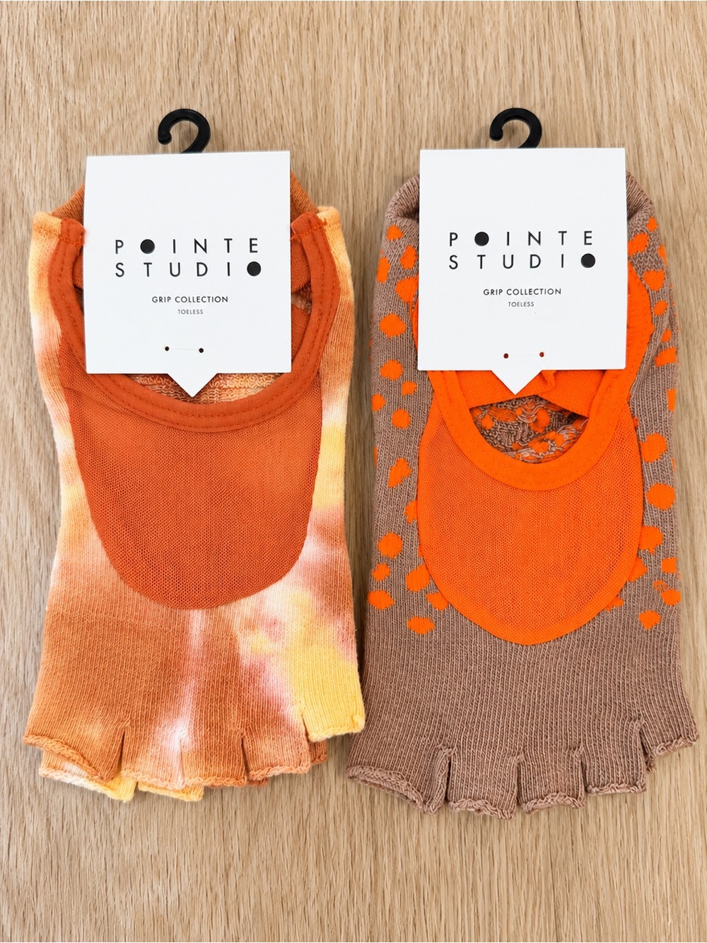 Pointe Studio Toeless Grip Socks Pilates Yoga NWT S/M (2 pair bundle)